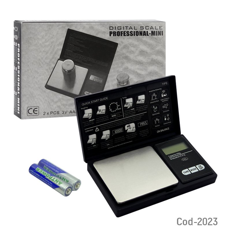 Balanza digital mini joyero, de precision 200 gramos 0.01 con tapa mayorista — imagen 4