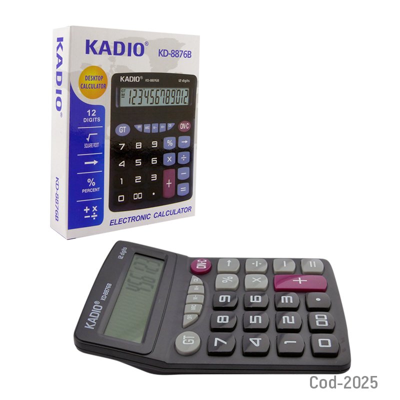 Calculadora kadio mod. kk-8876b 12 digitos mayorista — imagen 3