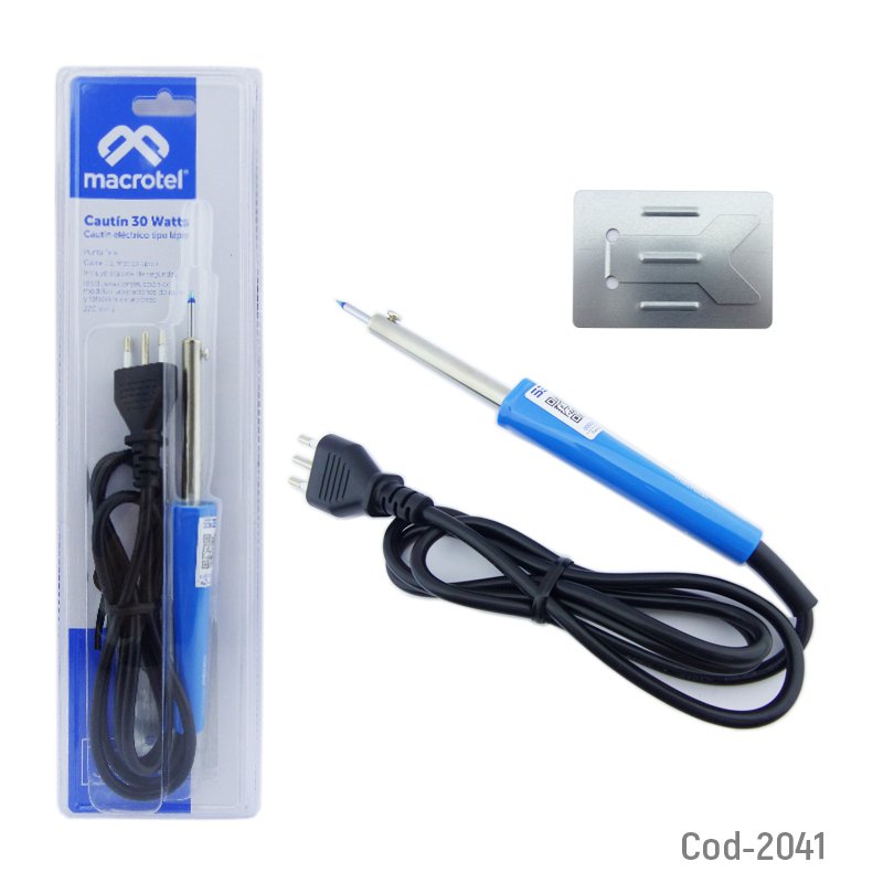 Cautin soldador 30watt, 220v, macrotel, certificado sec, en blister. mayorista — imagen 3