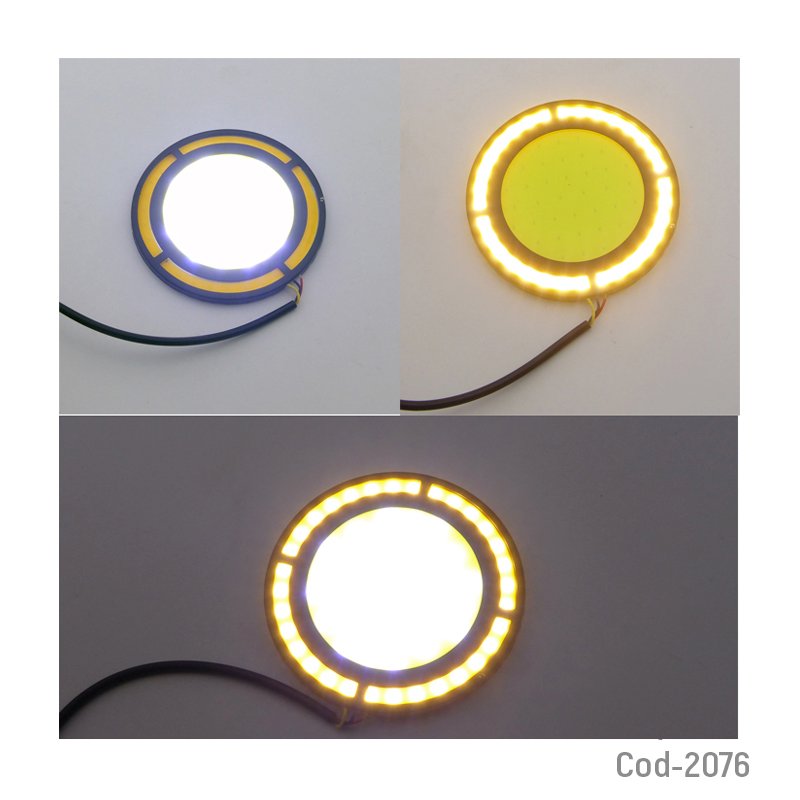 Neblinero led cob redondo 12watt, 12volt - pack de 10 unidades mayorista — imagen 2