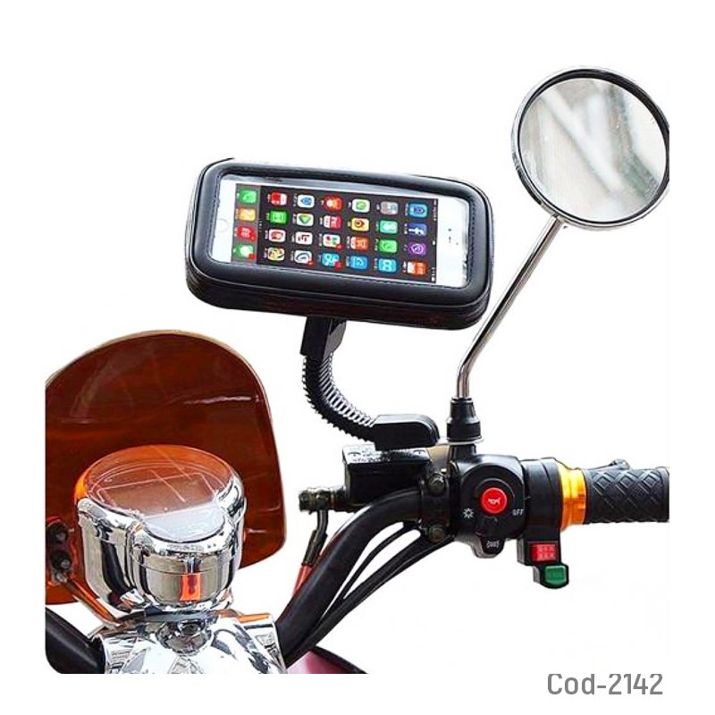 Porta ipod impermeables touch, con brazo para moto, hasta 5.5” mayorista — imagen 2