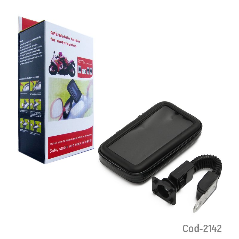 Porta ipod impermeables touch, con brazo para moto, hasta 5.5” mayorista — imagen 4