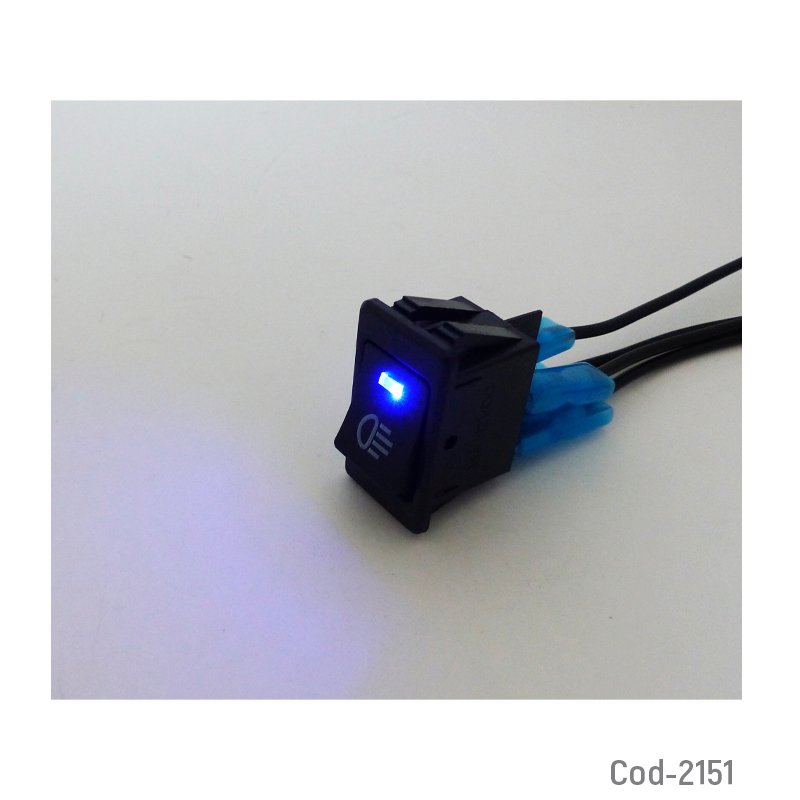 Switch con luz para dos neblineros. para auto. - pack de 10 unidades mayorista — imagen 3