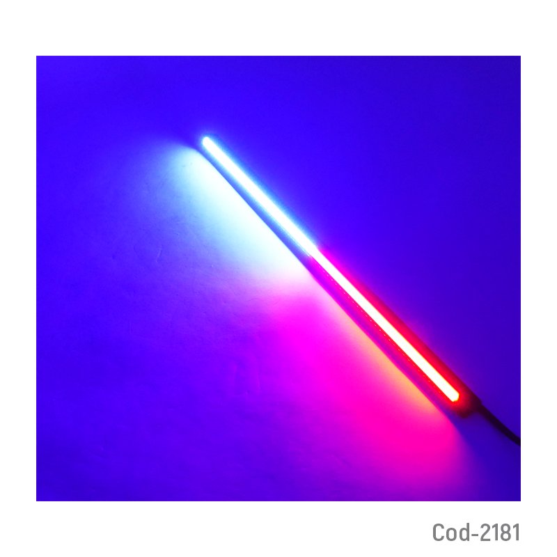 Baliza led cob estrobo y fija ultradelgada, luz azul y roja. mayorista — imagen 3
