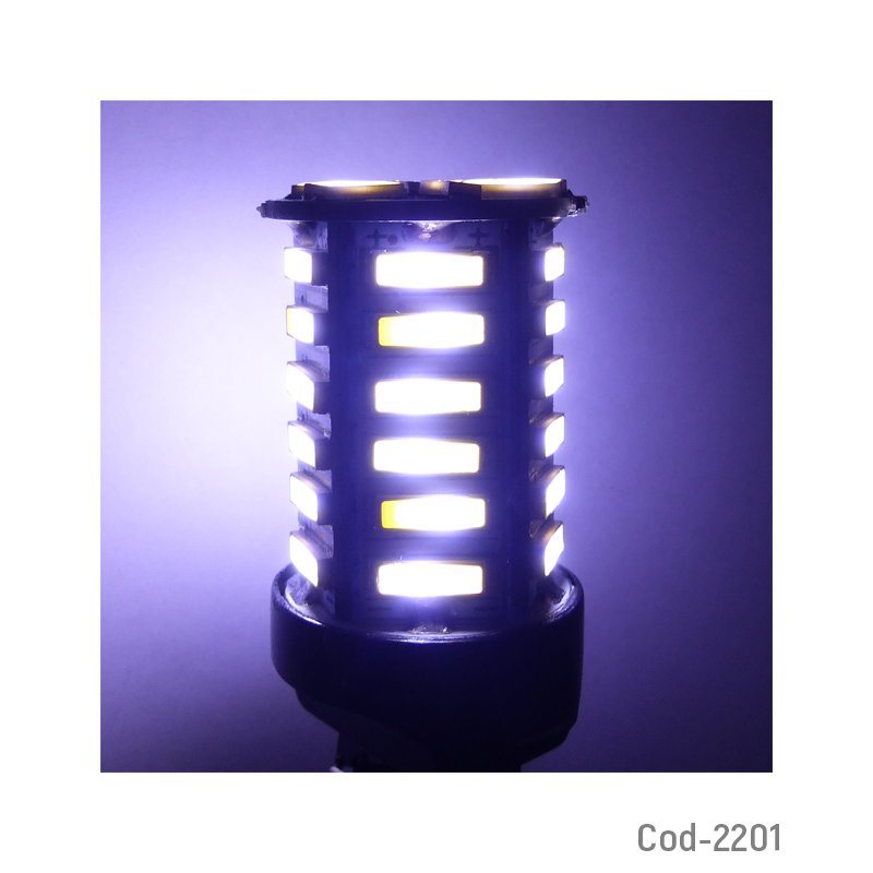 Ampolleta 36 led 7070. mod. t-20 blanco. marca dezzer. set x 2 . 12 volt. blister. mayorista — imagen 2