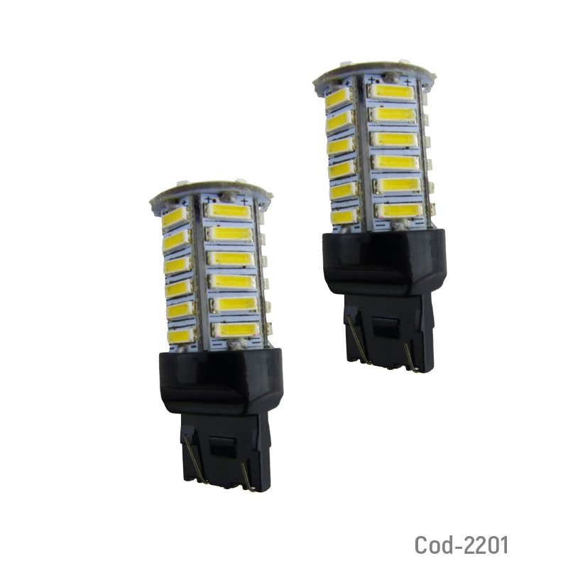 Ampolleta 36 led 7070. mod. t-20 blanco. marca dezzer. set x 2 . 12 volt. blister. mayorista — imagen 3
