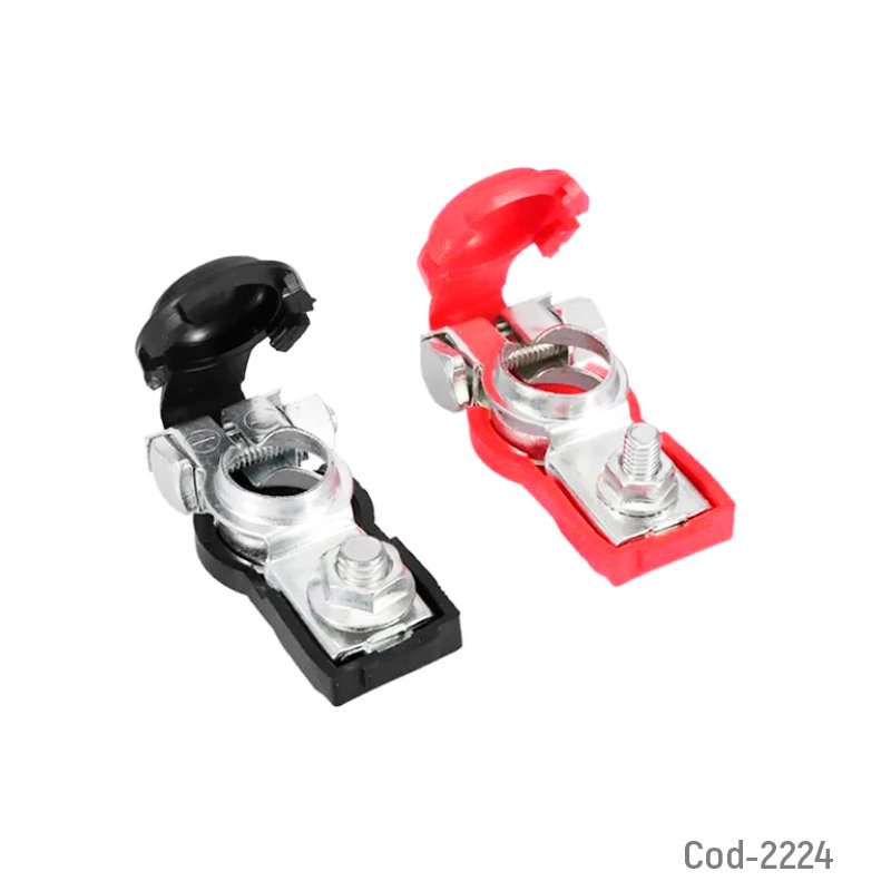 Terminal para bateria con funda en pvc set x 2. - pack de 20 unidades mayorista — imagen 2