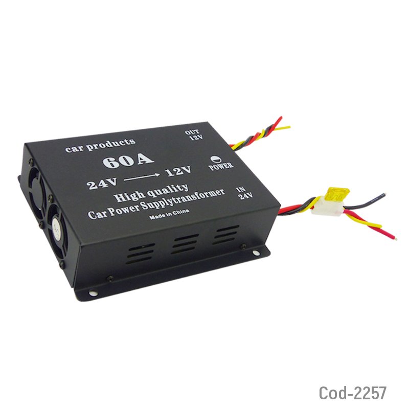 Inversor de voltaje 24v-12v- 60 amp mayorista — imagen 3