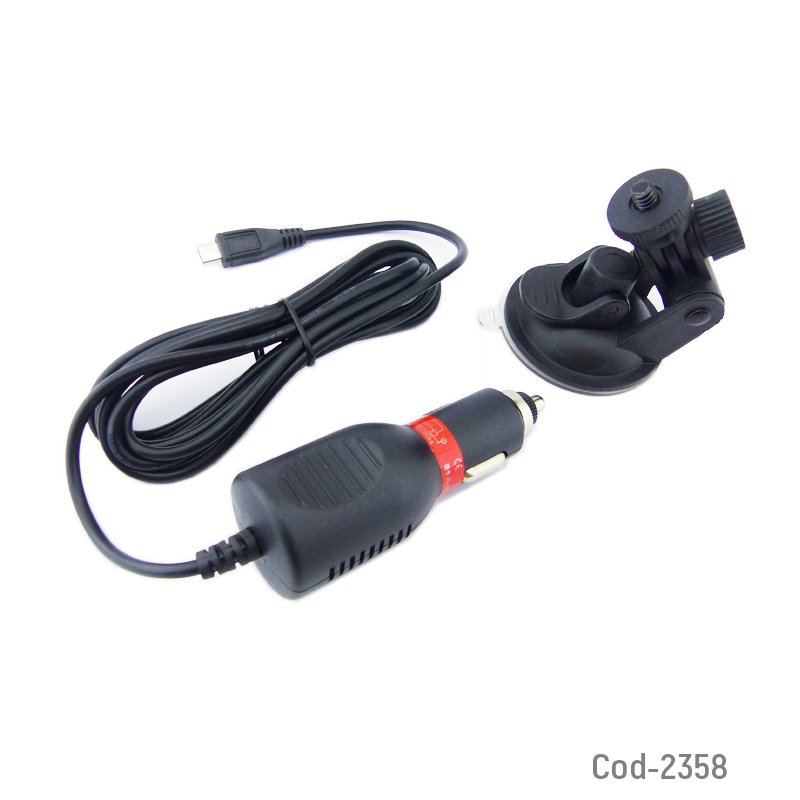 Porta camara deportiva con cargador para auto 12volt - pack de 10 unidades mayorista — imagen 3