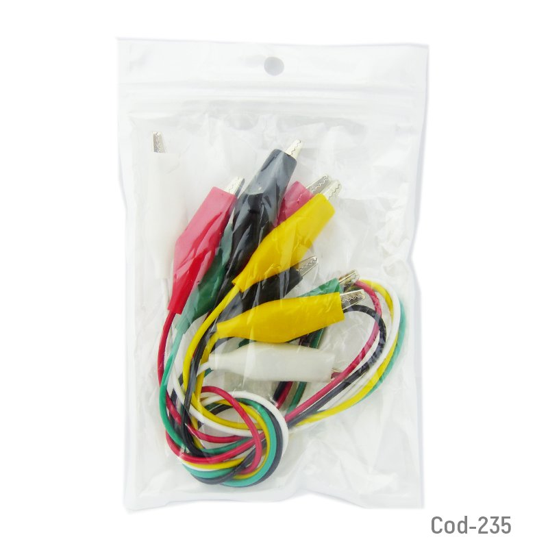Cable de prueba 5 pares, 50cm, multicolor. - pack de 20 unidades mayorista — imagen 3
