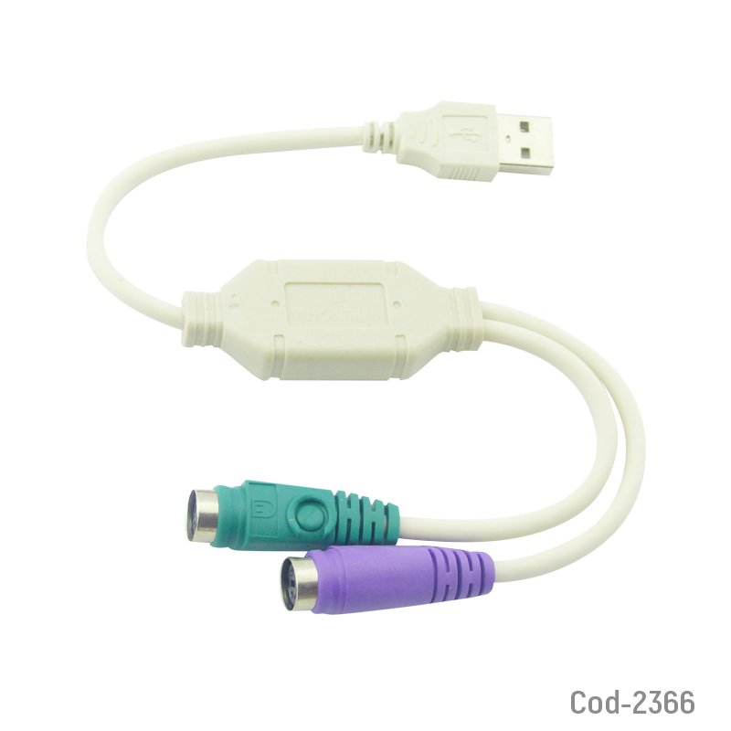 Adaptador usb a 2 puertos ps-2 mayorista — imagen 2