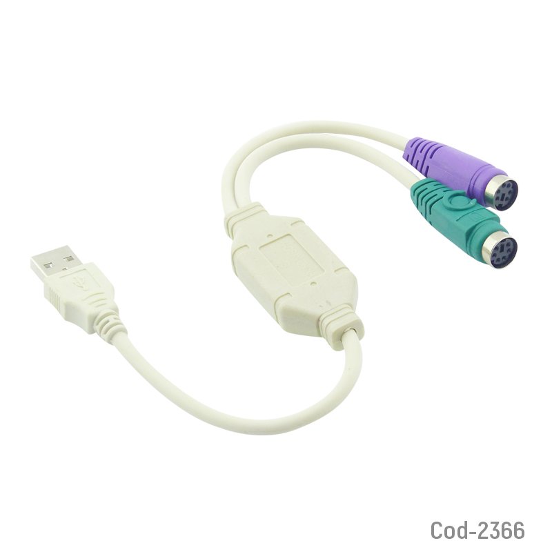 Adaptador usb a 2 puertos ps-2 mayorista — imagen 3
