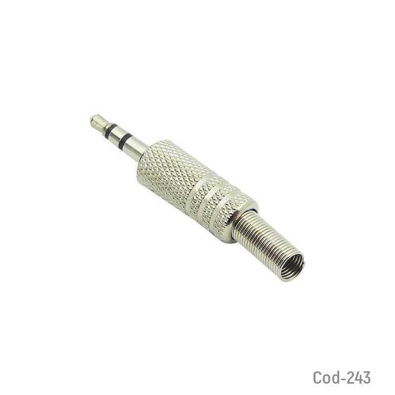 Plug 3,5mm estereo con resorte - pack de 100 unidades mayorista — imagen 2