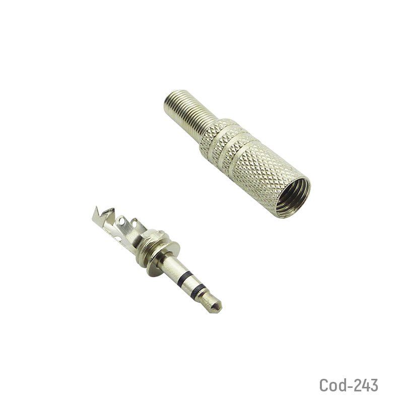 Plug 3,5mm estereo con resorte - pack de 100 unidades mayorista — imagen 3