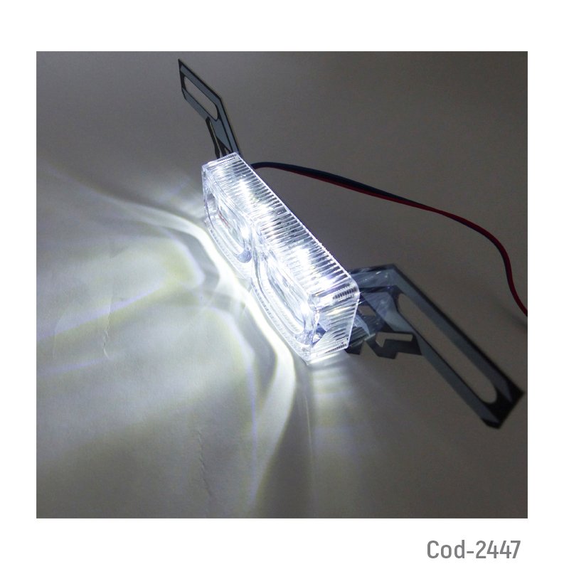 Luz strobo de 10 led para patente de moto de 2 efectos - pack de 10 unidades mayorista — imagen 3
