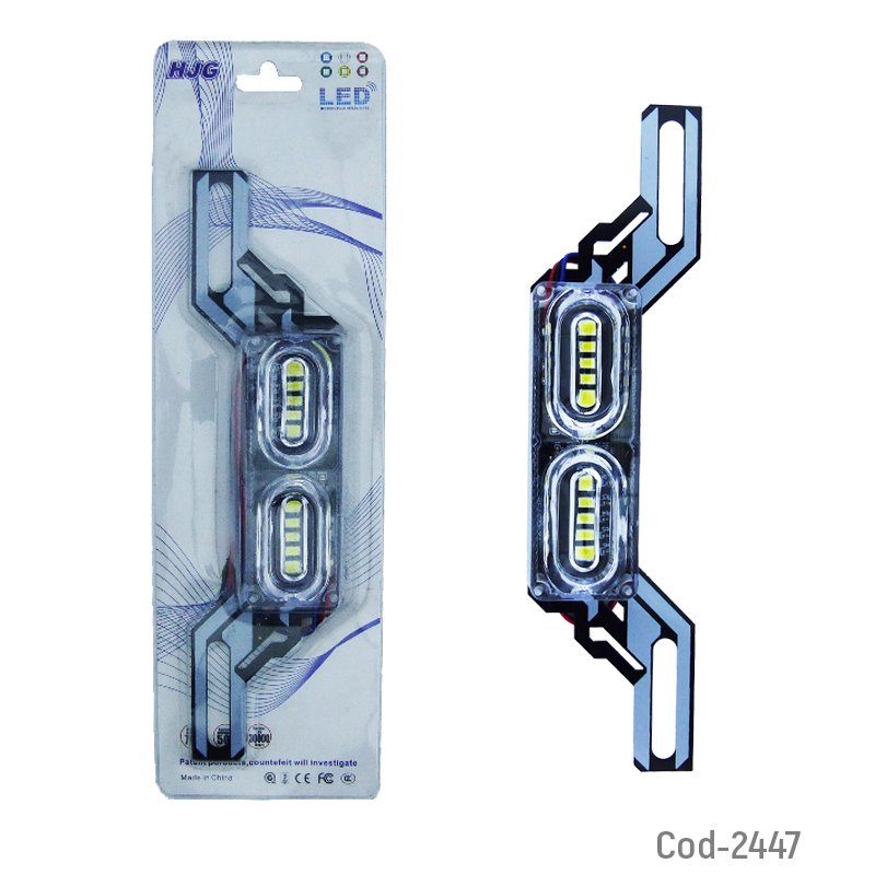 Luz strobo de 10 led para patente de moto de 2 efectos - pack de 10 unidades mayorista — imagen 4
