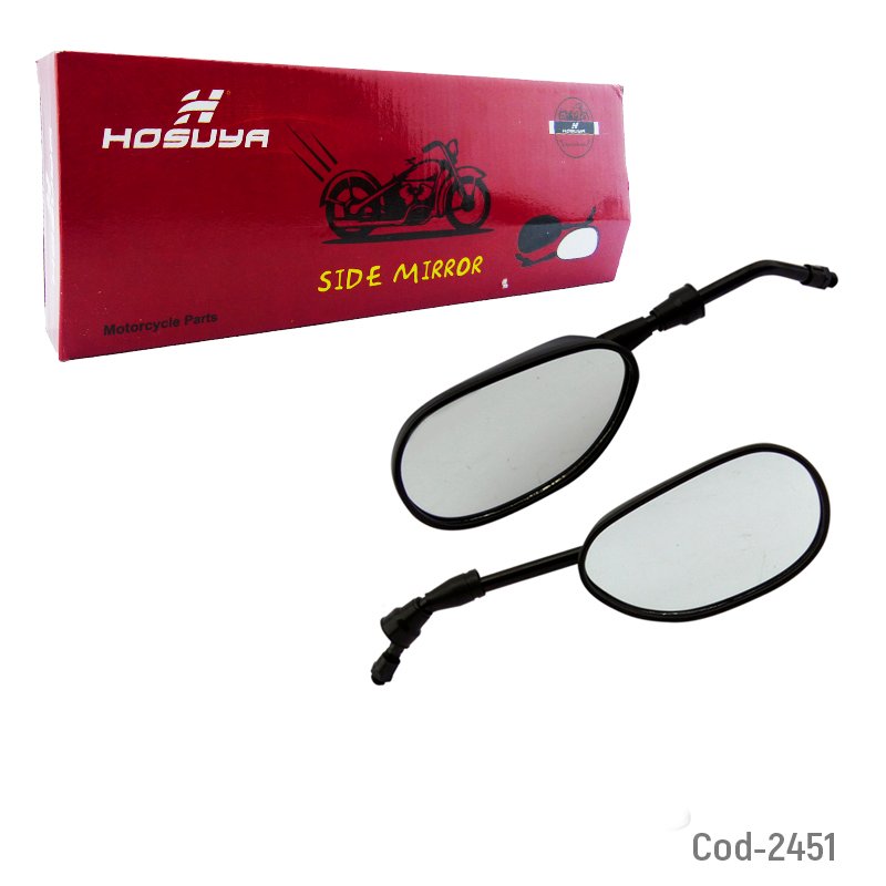 Espejo para moto yamaha fz-16/fzn-150/ybr-125/xtz-125. hilo 10, en caja. - pack de 10 unidades mayorista — imagen 3