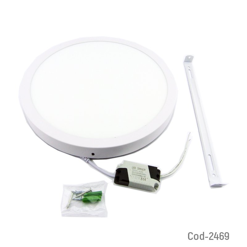 Foco led panel sobrepuesto redondo de 24 watt luz fria en caja mayorista — imagen 2