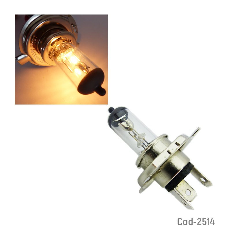 Ampolleta h-4, 12v, 60/55w, super bright. en caja, set x 1. - pack de 20 unidades mayorista — imagen 2