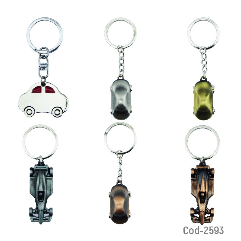 Llavero mini de auto varios diseños de metal en bolsa. - pack de 10 unidades mayorista — imagen 2
