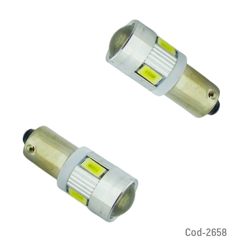 Led de 6 led 5630 con lupa de 1 contacto color blanco con base de metal marca dezzer mayorista — imagen 2