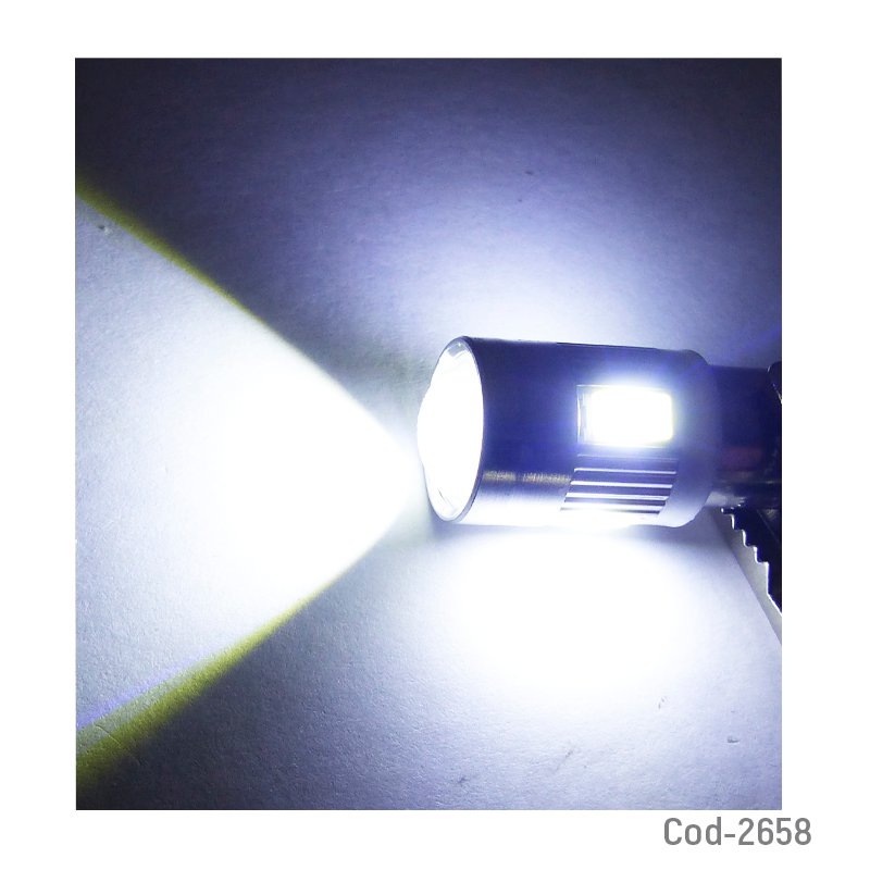 Led de 6 led 5630 con lupa de 1 contacto color blanco con base de metal marca dezzer mayorista — imagen 3