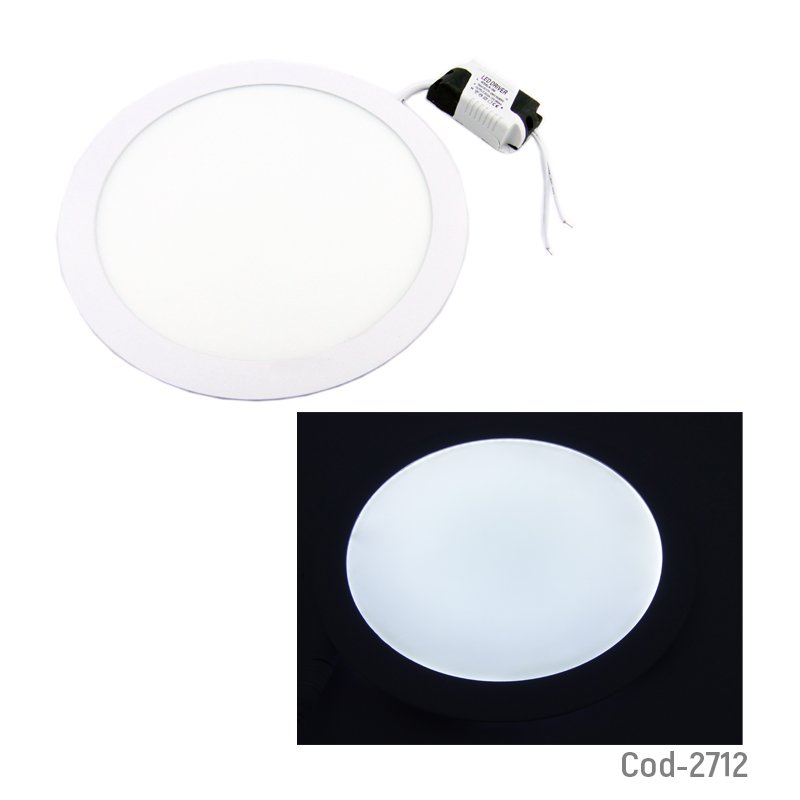 Foco led panel embutido redondo 18w, luz blanca para cielo falso mayorista — imagen 2