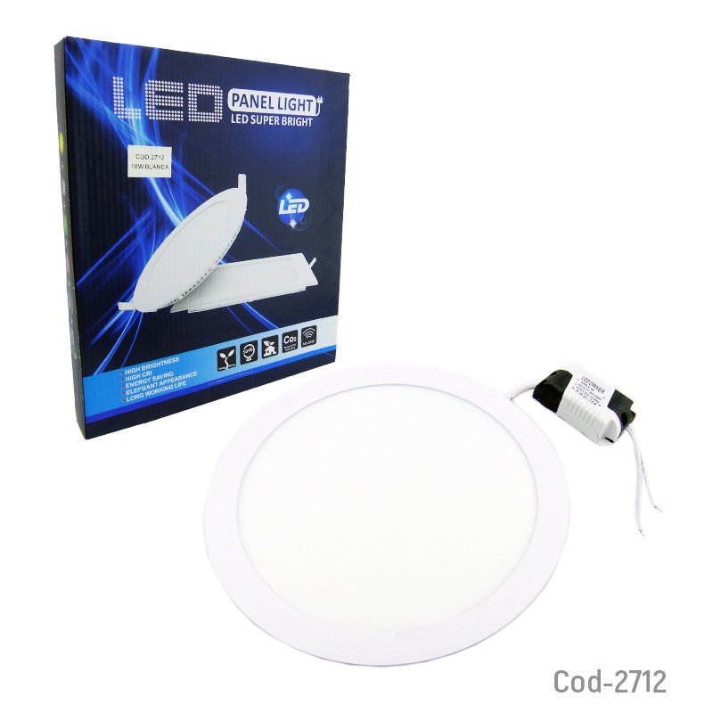 Foco led panel embutido redondo 18w, luz blanca para cielo falso mayorista — imagen 3