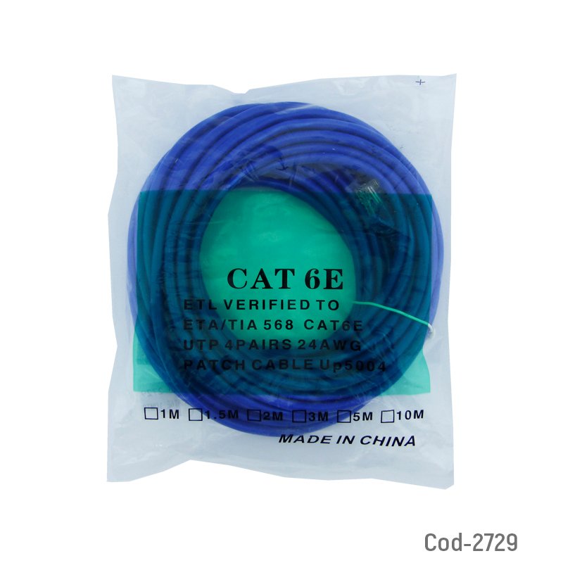 Cable de red de 10 metros categoria 6e, en bolsa. - pack de 10 unidades mayorista — imagen 3