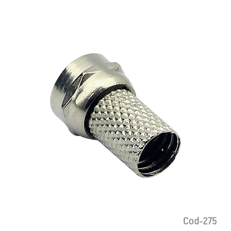 Conector coaxial modelo rg-6. metalico. - pack de 100 unidades mayorista — imagen 2