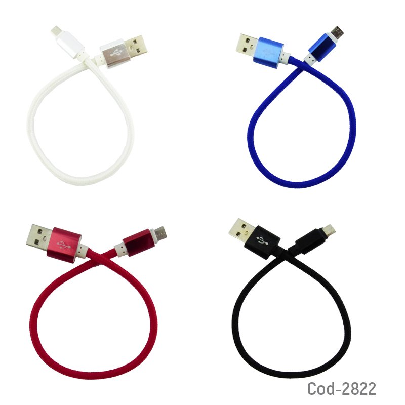 Cable usb micro 5 pines de 30 cm portatil en bolsa. - pack de 50 unidades mayorista — imagen 2