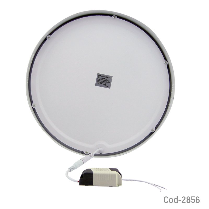 Foco led panel 24 watt redondo de luz calida, sobrepuesto, en caja. mayorista — imagen 2