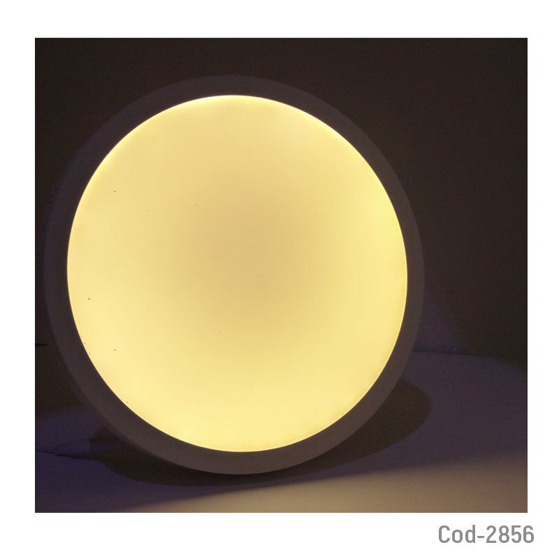 Foco led panel 24 watt redondo de luz calida, sobrepuesto, en caja. mayorista — imagen 3