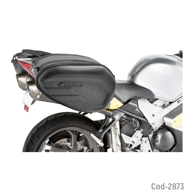 Alforjas rigidas para moto, taichi carbon, grande. set x2. mayorista — imagen 3