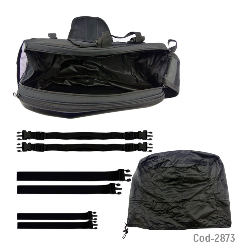 Alforjas rigidas para moto, taichi carbon, grande. set x2. mayorista — imagen 5