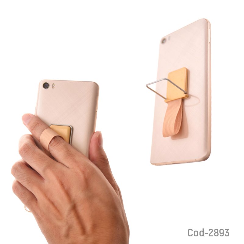 Soporte smartphone de tela para el dedo, 2 en 1 en 6 colores - pack de 50 unidades mayorista — imagen 3