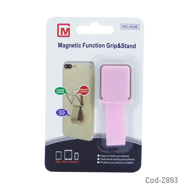 Soporte smartphone de tela para el dedo, 2 en 1 en 6 colores - pack de 50 unidades mayorista — imagen 4