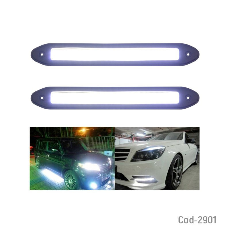 X2 neblineros cob led 40watt flexibles, luz blanca waterproof mayorista — imagen 2