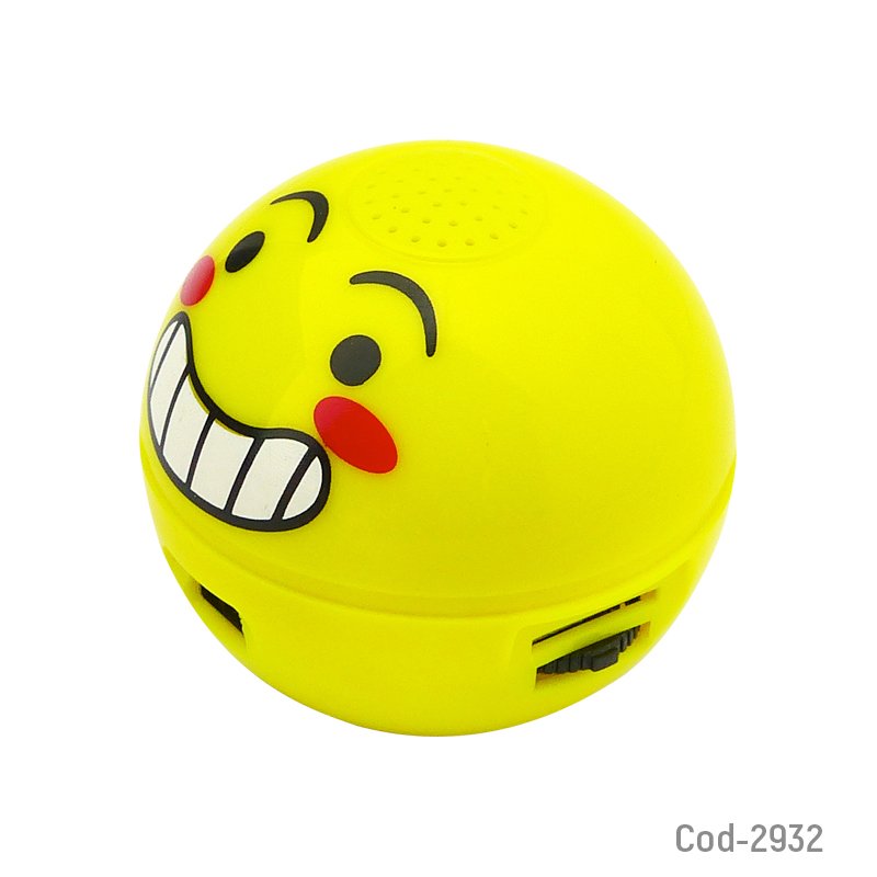 Mp3 mini emoticon tf-parlante, con audifonos, con luz, 4 diseños. en caja. mayorista — imagen 2