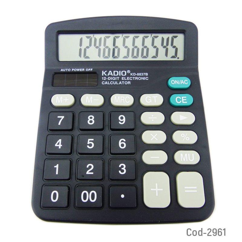 Calculadora 12 digitos, kd-8837b, con numeros grandes. en blister. mayorista — imagen 2