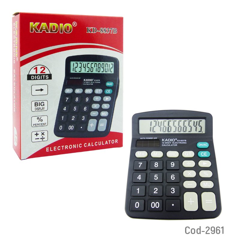 Calculadora 12 digitos, kd-8837b, con numeros grandes. en blister. mayorista — imagen 3