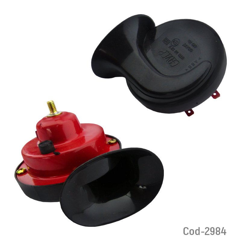 Bocinas caracol 12volt. en caja. sin rele. set x 2. - pack de 10 unidades mayorista — imagen 2