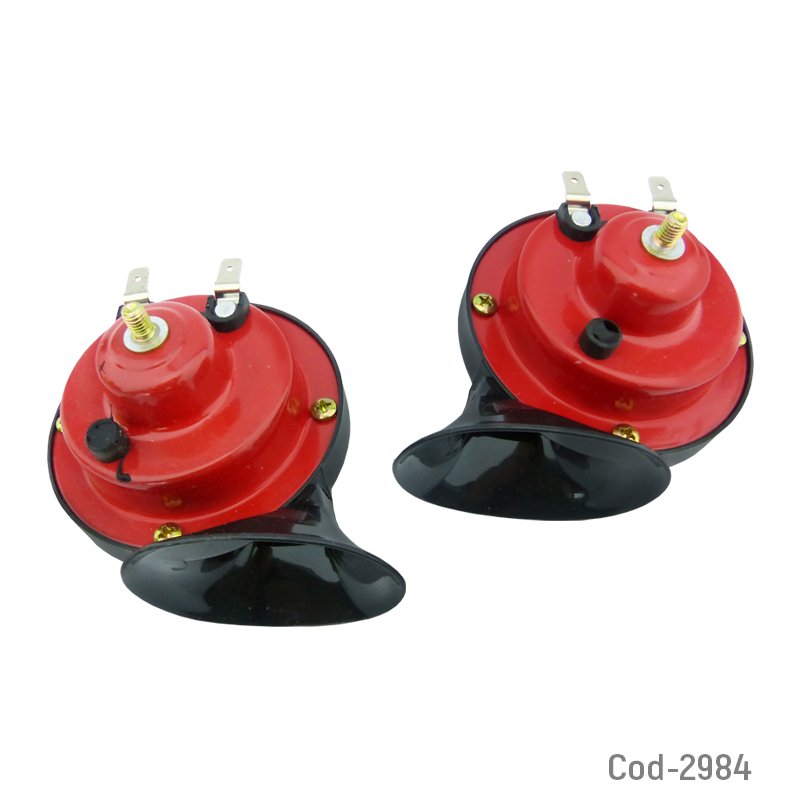 Bocinas caracol 12volt. en caja. sin rele. set x 2. - pack de 10 unidades mayorista — imagen 4