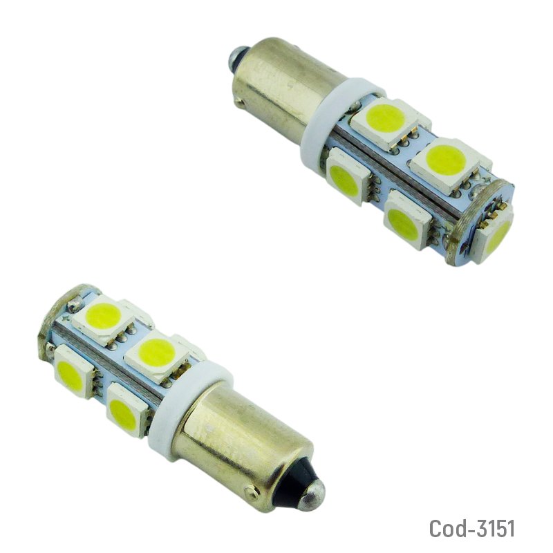 Led de 9 puntas blanco a 12 volt marca dezzer mayorista — imagen 2