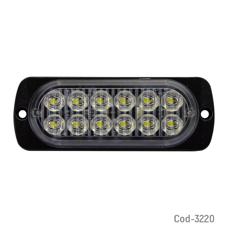 Luz strobo de 12 led a 12 o 24 volt, 3 colores de luz, set x 1. mayorista — imagen 3