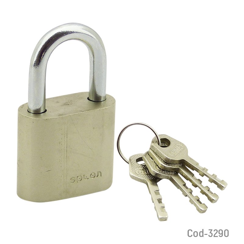 Candado 30mm splon, top quality padlock con 4 llaves. en blister - pack de 20 unidades mayorista — imagen 3