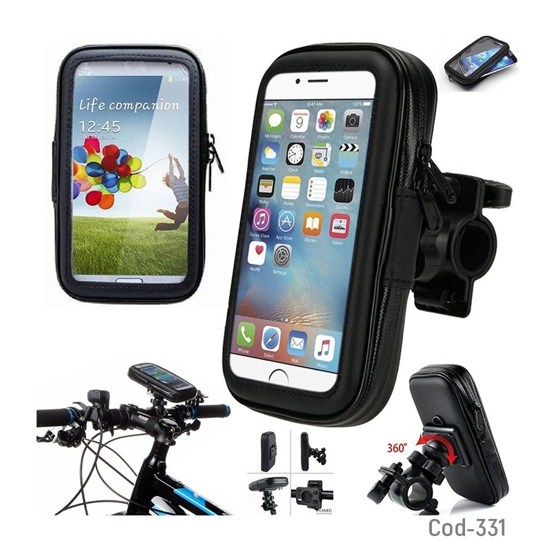 Porta smartphone touch para moto/bicicleta de hasta 5.5”. en caja - pack de 10 unidades mayorista — imagen 2
