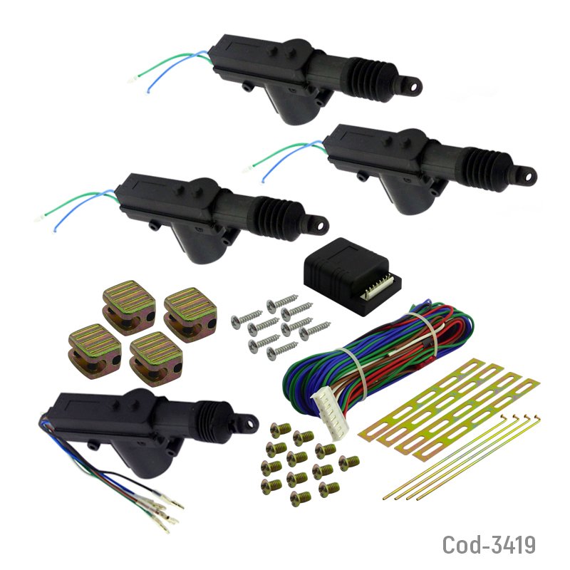 Kit de cierre centralizado cdls, 360°, 12volt. en caja mayorista — imagen 3