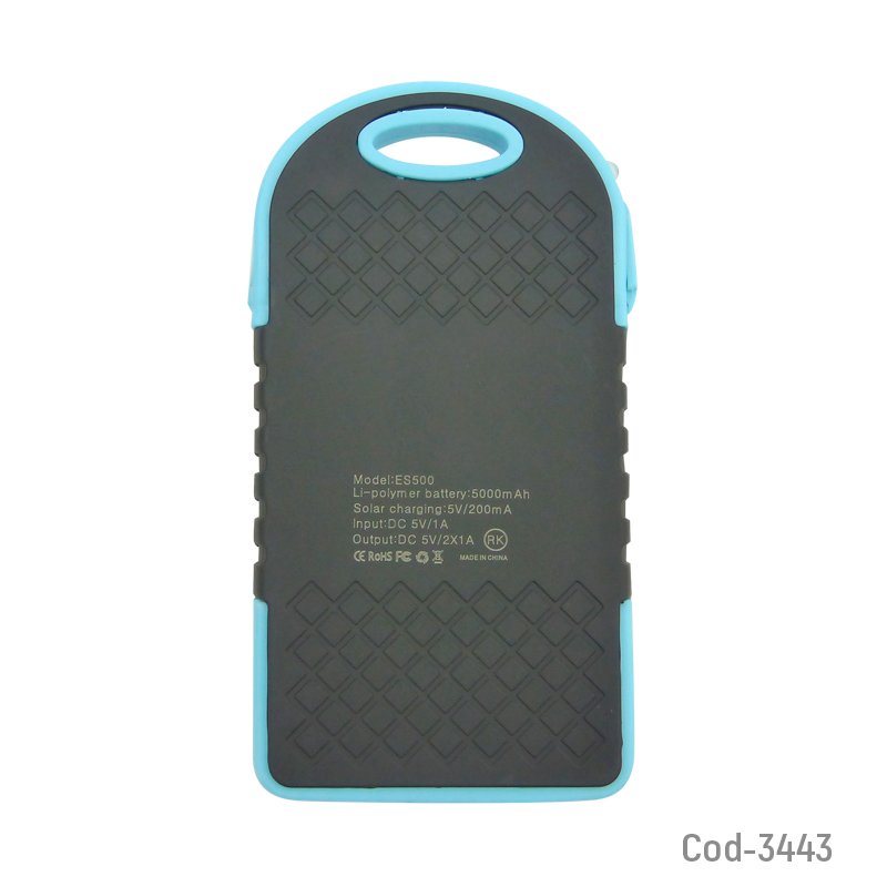 Bateria de emergencia solar para smartphone, 2 usb. 5000 mah mayorista — imagen 2
