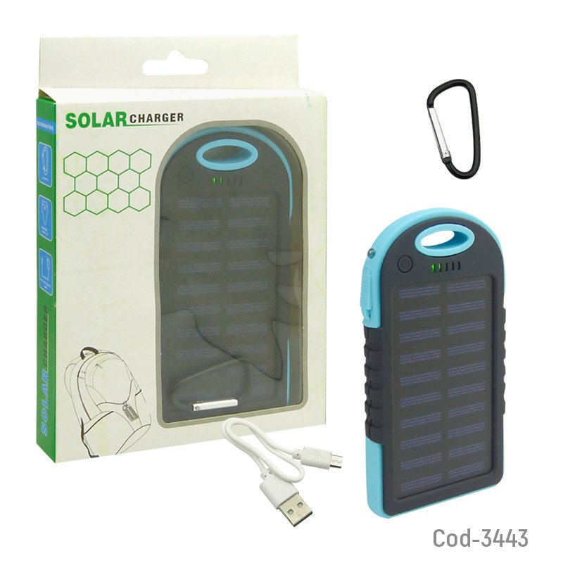 Bateria de emergencia solar para smartphone, 2 usb. 5000 mah mayorista — imagen 4